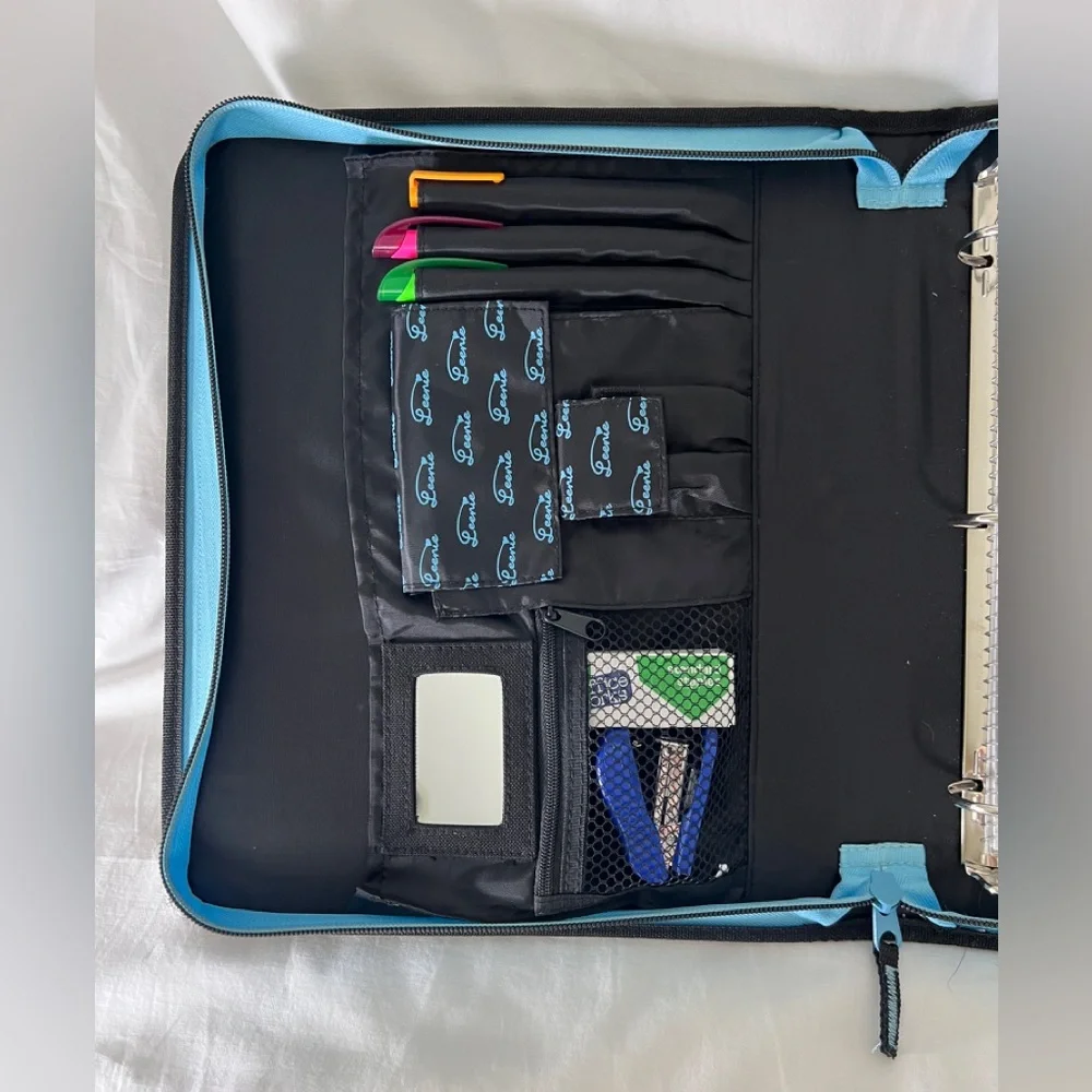 NEW PEACE School Black Organizational Binder Folder Included with Supplies